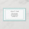 Classic Bordered Calling Card