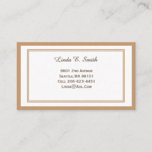 Classic Bordered Calling Card