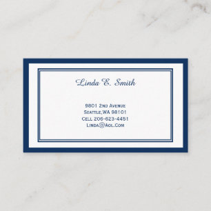 Classic Bordered Calling Card