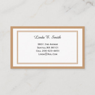 Classic Bordered Calling Card