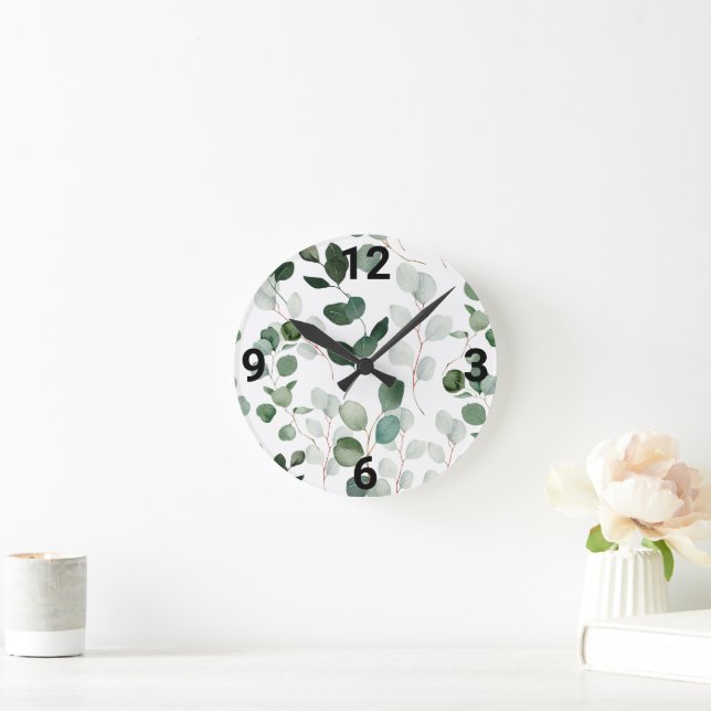 CLASSIC BOTANICAL BRANCH WALL CLOCK (Home)