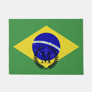 Classic Brazilian Flag Doormat