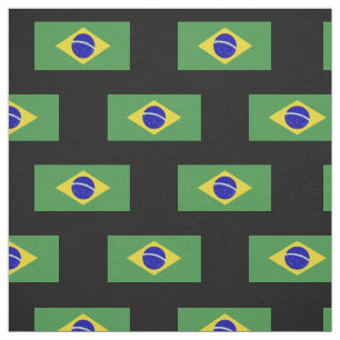 Classic Brazilian Flag Fabric