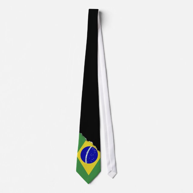 Classic Brazilian Flag Tie (Front)