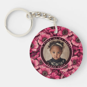 Classic Bridal Shower Gifts Anemones Flower Key Ring