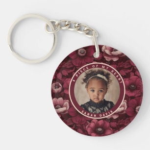 Classic Bridal Shower Gifts Custom Anemones Key Ring