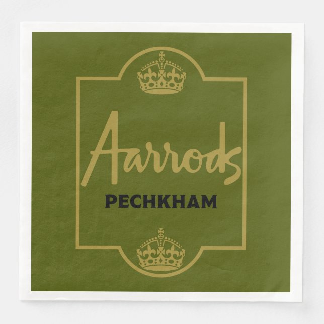 Classic British Novelty Gift Napkin (Front)