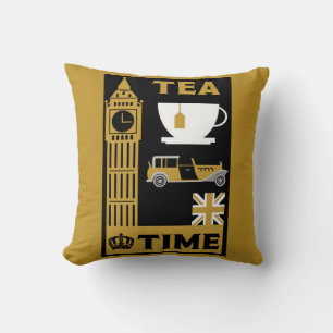 Classic British Tea Drinkers       Cushion