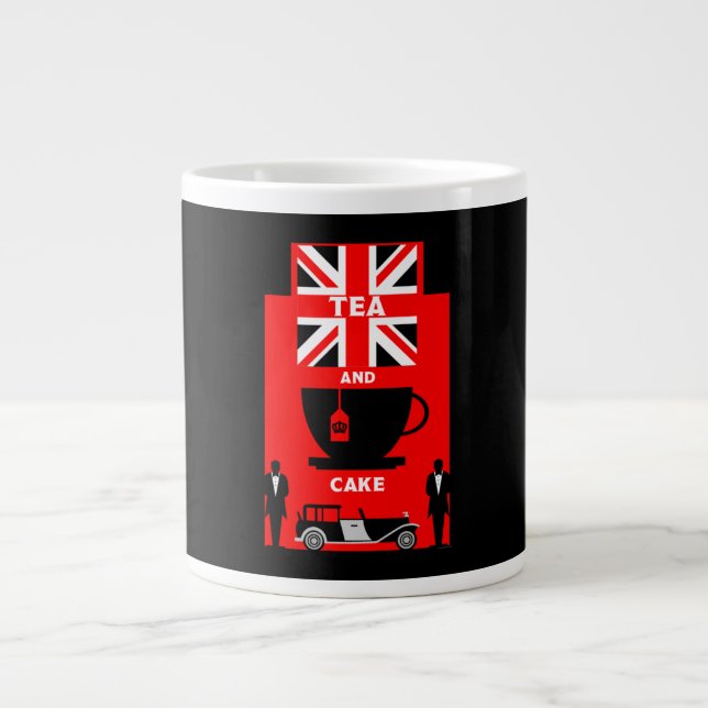 Classic British Tea Drinkers        Large Coffee Mug (Front)