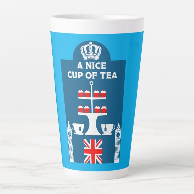 Classic British Tea Drinkers           Latte Mug (Front)