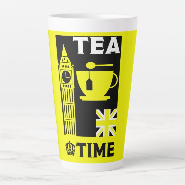 Classic British Tea Drinkers    Latte Mug (Front)