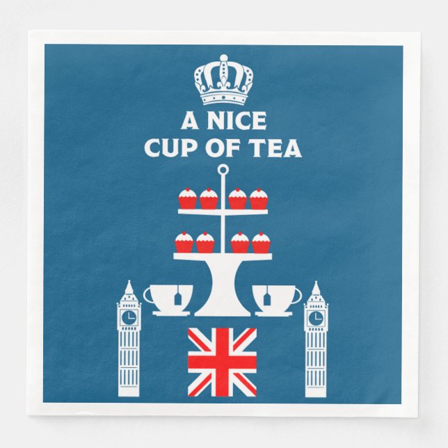 Classic British Tea Drinkers         Napkin (Front)