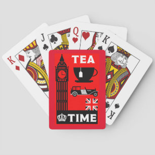 Classic British Tea Drinkers        Playing Cards