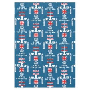 Classic British Tea Drinkers         Tablecloth