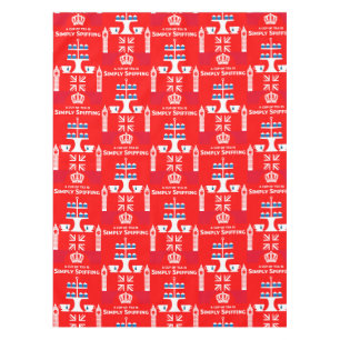 Classic British Tea Drinkers           Tablecloth