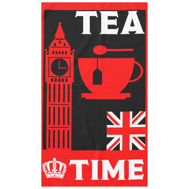 Classic British Tea Drinkers     Tablecloth (Front)