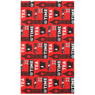 Classic British Tea Drinkers       Tablecloth
