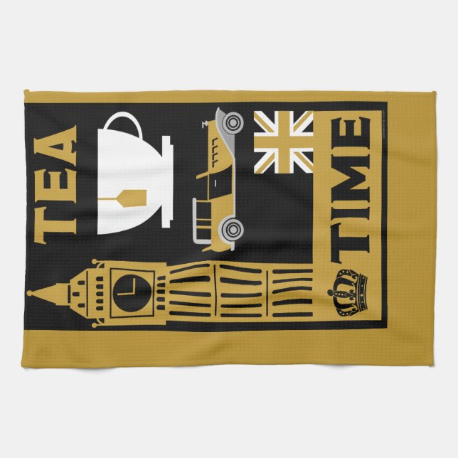 Classic British Tea Drinkers     Towel (Horizontal)