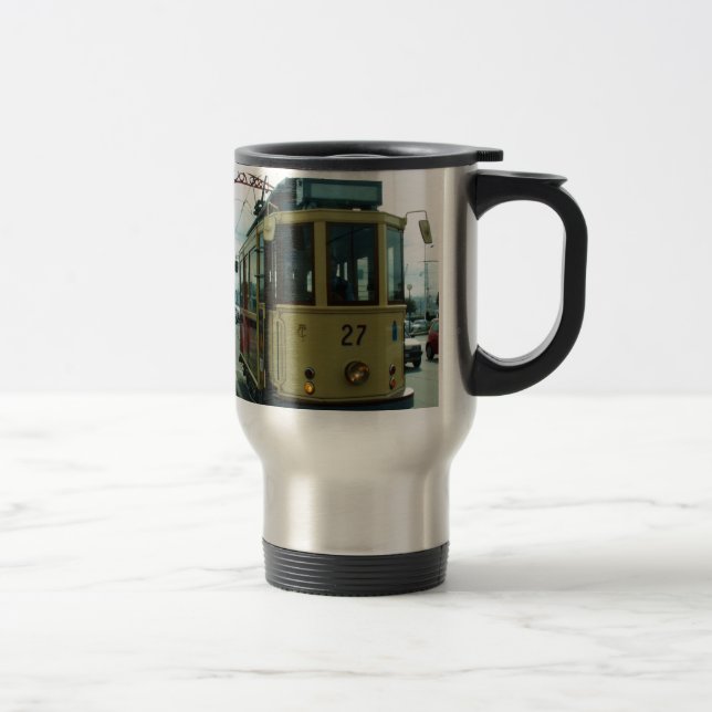 Classic British Tram. Travel Mug (Right)