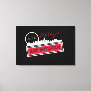 CLASSIC BROADWAY Bar Bat Mitzvah Sign In Board