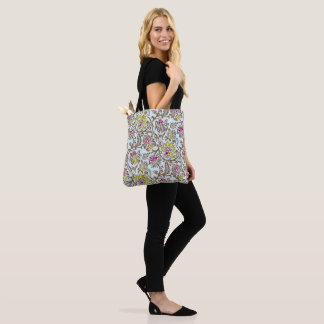 classic brocade pattern multi-color carrier bag