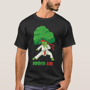 Classic Brocco Lee Fun Vegetarian Karate Broccoli T-Shirt