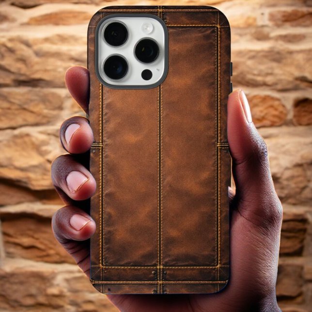 Classic Brown Leather Case-Mate iPhone Case (Creator Uploaded)