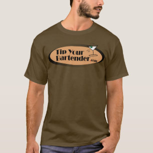 Classic Brown Tip Your Bartender.com T T-Shirt