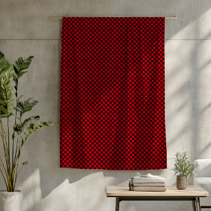 Classic Buffalo Plaid Blanket Red and Black Tones