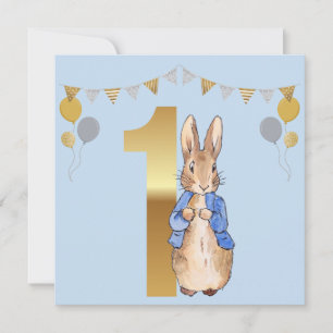 Classic bunny blue jacket first birthday