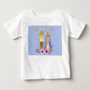 Classic Bunny First birthday Baby T-Shirt