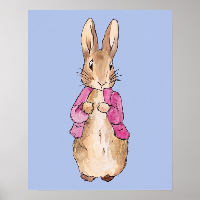 Classic bunny in a pink jacket    poster (Front)