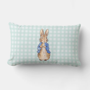 Classic bunny in blue jacket lumbar cushion