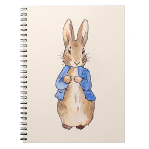 Classic bunny in blue jacket notebook