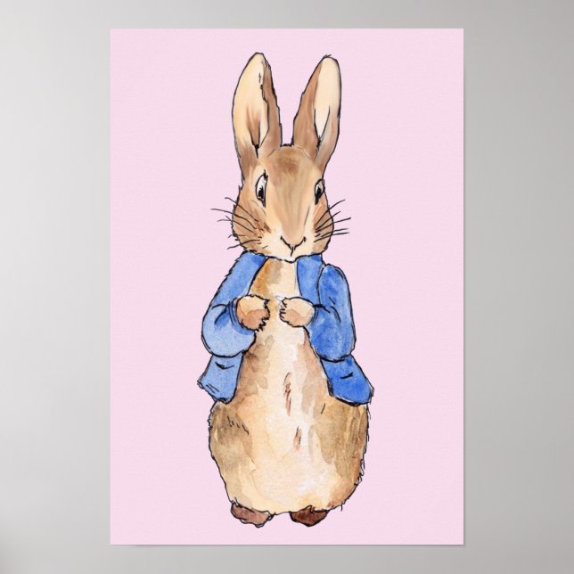 Classic bunny in blue jacket poster (Front)