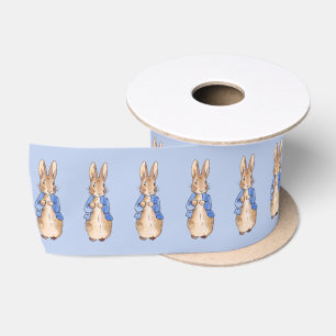 Classic Bunny in blue jacket Satin Ribbon