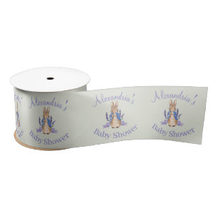 Classic Bunny in blue jacket Satin Ribbon