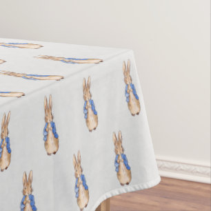 Classic Bunny in blue jacket Tablecloth