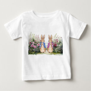 Classic bunny rabbit blue jacket baby T-Shirt