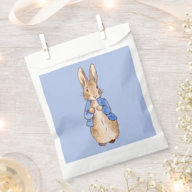 Classic bunny rabbit blue jacket favour bag (Clipped)