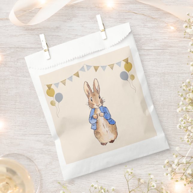 Classic bunny rabbit blue jacket favour bag (Clipped)
