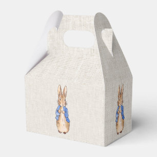 Classic bunny rabbit blue jacket favour box