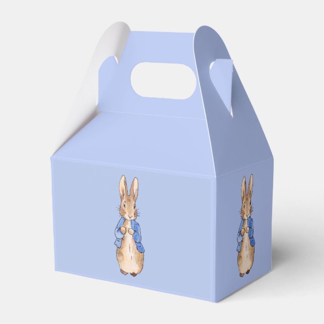 Classic bunny rabbit blue jacket favour box (Front Side)