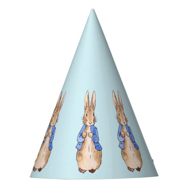 Classic bunny rabbit blue jacket party hat (Front)