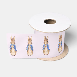 Classic bunny rabbit blue jacket satin ribbon