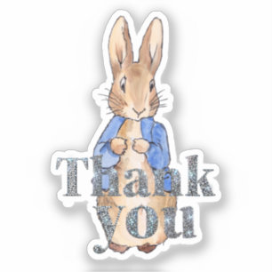 Classic Bunny Rabbit blue jacket Thank you