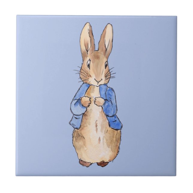 Classic bunny rabbit ceramic tile (Front)
