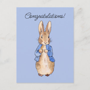Classic bunny rabbit Congratulations Postcard