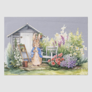 Classic Bunny Rabbit Garden Shed Tissue Paper