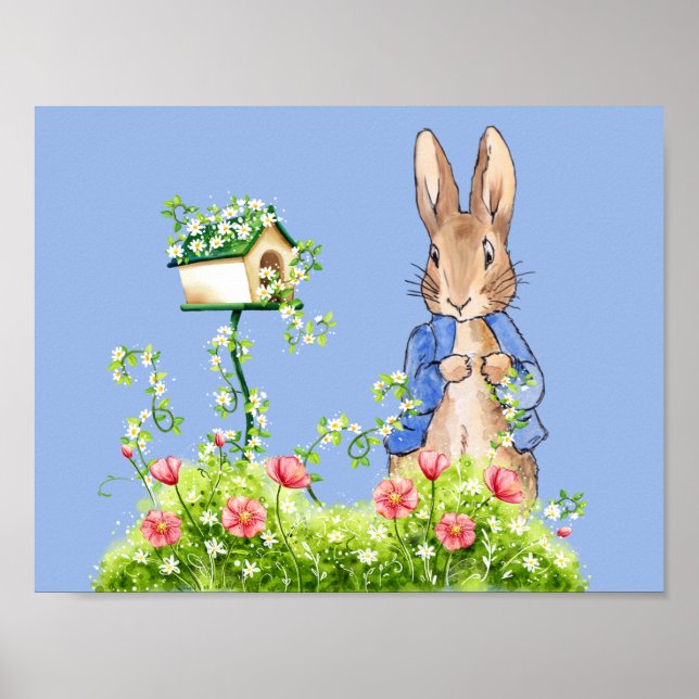 Classic Bunny Rabbit Nursery Wall Art (Front)